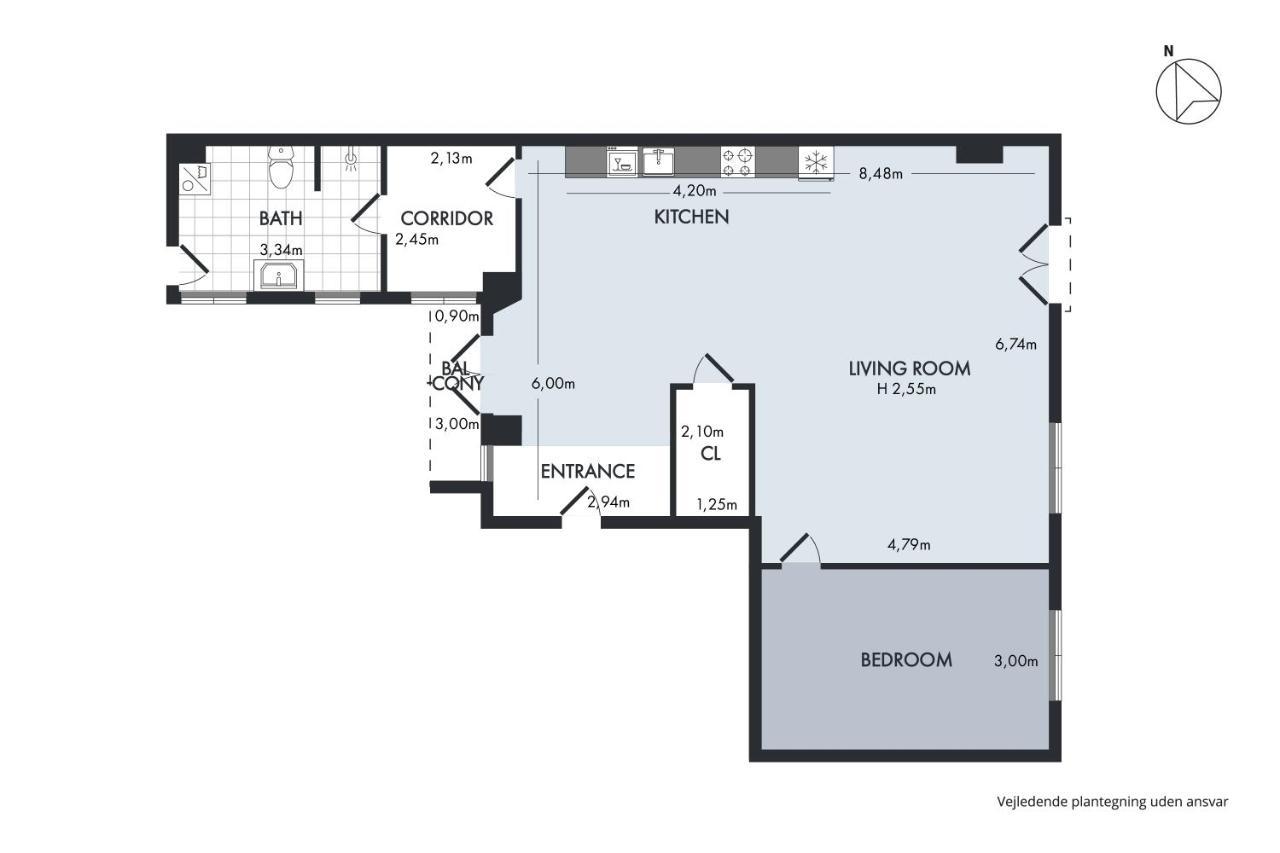 Sanders Monarch - Charming One-Bedroom Apartment With Two Balconies Copenhague Extérieur photo